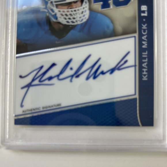 2014 Press Pass Khalil Mack Showbound Signature-17/99-Blue-PSA Gem MT 10-RARE - Picture 3 of 6